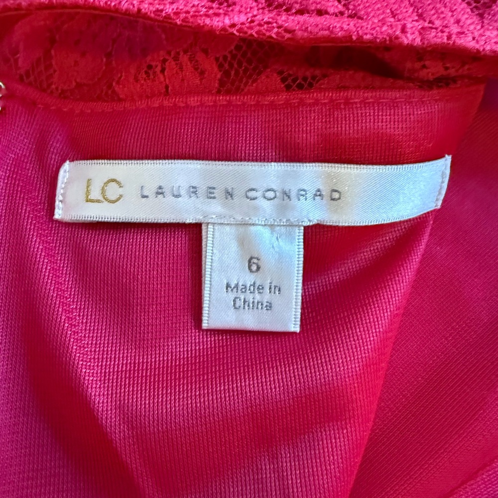 LC Lauren Conrad lace sweetheart neckline dress - Picture 6 of 7